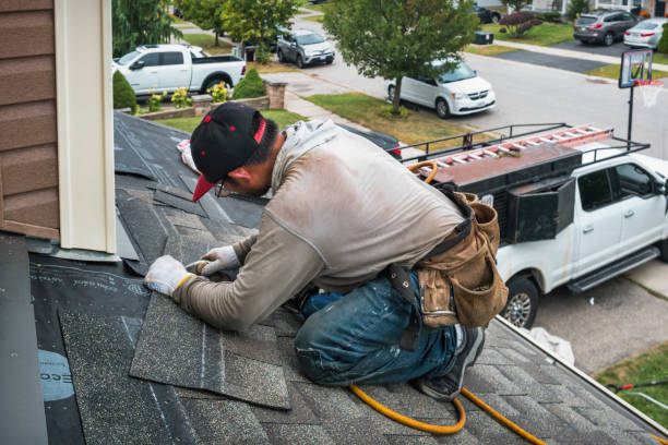 Professional Flat Roof Repair technician working in New Tripoli, PA